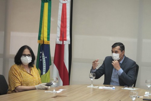 Wilson Lima se reúne com ministra Damares Alves para alinhar ações de combate ao coronavírus do Amazonas