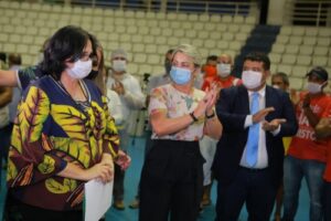 Imagem da notícia - Em reunião com titular da Sejusc, ministra Damares Alves anuncia R$ 10 milhões para construção da Casa da Mulher Brasileira no AM