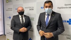 Imagem da notícia - Em Brasília, Wilson Lima anuncia que o Amazonas receberá mais 300 mil testes RT-PCR do Ministério da Saúde