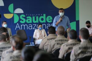 Imagem da notícia - Wilson Lima formaliza convênio entre Secretaria de Saúde e Corpo de Bombeiros para ampliar atendimentos na FCecon
