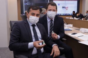 Imagem da notícia - Wilson Lima se reúne com ministro da Saúde e trata de estratégias para vacinação contra Covid-19