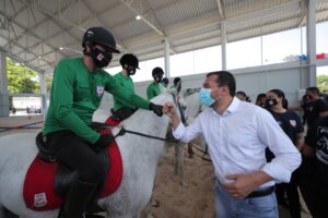 Imagem da notícia - Wilson Lima inaugura novas instalações de equoterapia da Polícia Militar