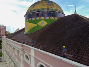 Imagem da notícia - Secretaria de Cultura e Economia Criativa retoma obras de modernização e reparos do Teatro Amazonas
