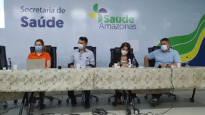 Imagem da notícia - SES-AM apresenta a membros da Opas plano de contingência para o enfrentamento da Covid-19 e outras SRAGs