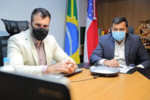 Imagem da notícia - Wilson Lima participa de reunião com Hamilton Mourão para alinhar ações de combate às queimadas e ao desmatamento