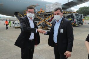 Imagem da notícia - Governador Wilson Lima recebe da Alemanha equipamentos para o combate à Covid-19