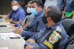 Imagem da notícia - Wilson Lima destaca atuação de 12 mil agentes de segurança no restabelecimento da ordem em Manaus e no interior