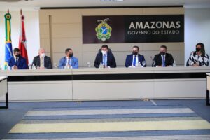 Imagem da notícia - Wilson Lima recebe membros do Conselho Nacional do Ministério Público e representantes do TJAM e Aleam