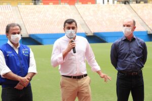 Imagem da notícia - Wilson Lima lança campanha ‘Vacina Premiada’, com sorteio de três mil ingressos para o jogo Brasil X Uruguai