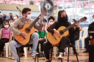 Imagem da notícia - Wilson Lima anuncia 6,5 mil novas vagas para o Liceu Claudio Santoro e a criação de mais 20 salas de cultura no interior