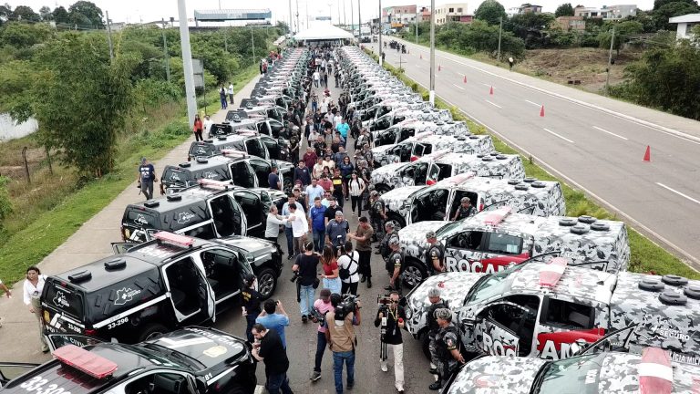 Governador Wilson Lima entrega mais 61 viaturas às Polícias Civil e Militar para reforçar a segurança em Manaus