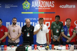 Imagem da notícia - Na abertura do 55° Festival de Parintins, Wilson Lima destaca estrutura do Governo do Estado para o retorno da festa