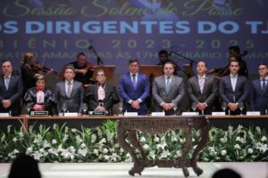 Imagem da notícia - Na posse da nova diretoria do TJAM, Wilson Lima destaca a importância da harmonia entre os poderes