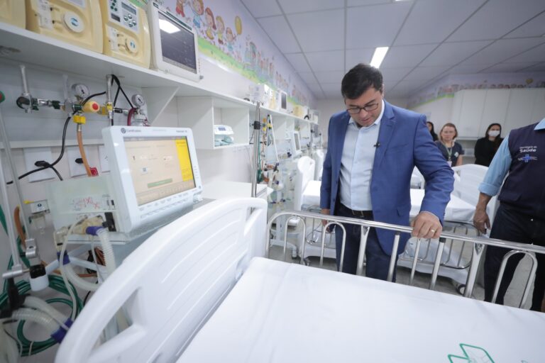 Wilson Lima entrega novos leitos de UTI ao Hospital Infantil Dr. Fajardo