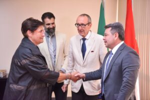 Imagem da notícia - Vice-governador Tadeu de Souza recebe delegação da Áustria e destaca cultura e projetos voltados para meio ambiente