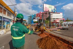 Imagem da notícia - Obras de saneamento do Prosai avançam em Parintins