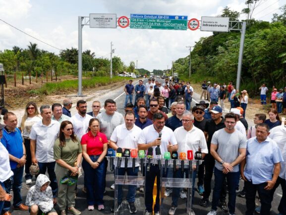 Governador Wilson Lima inaugura primeira etapa da nova AM-010  e destaca avanços sociais e econômicos para oito municípios